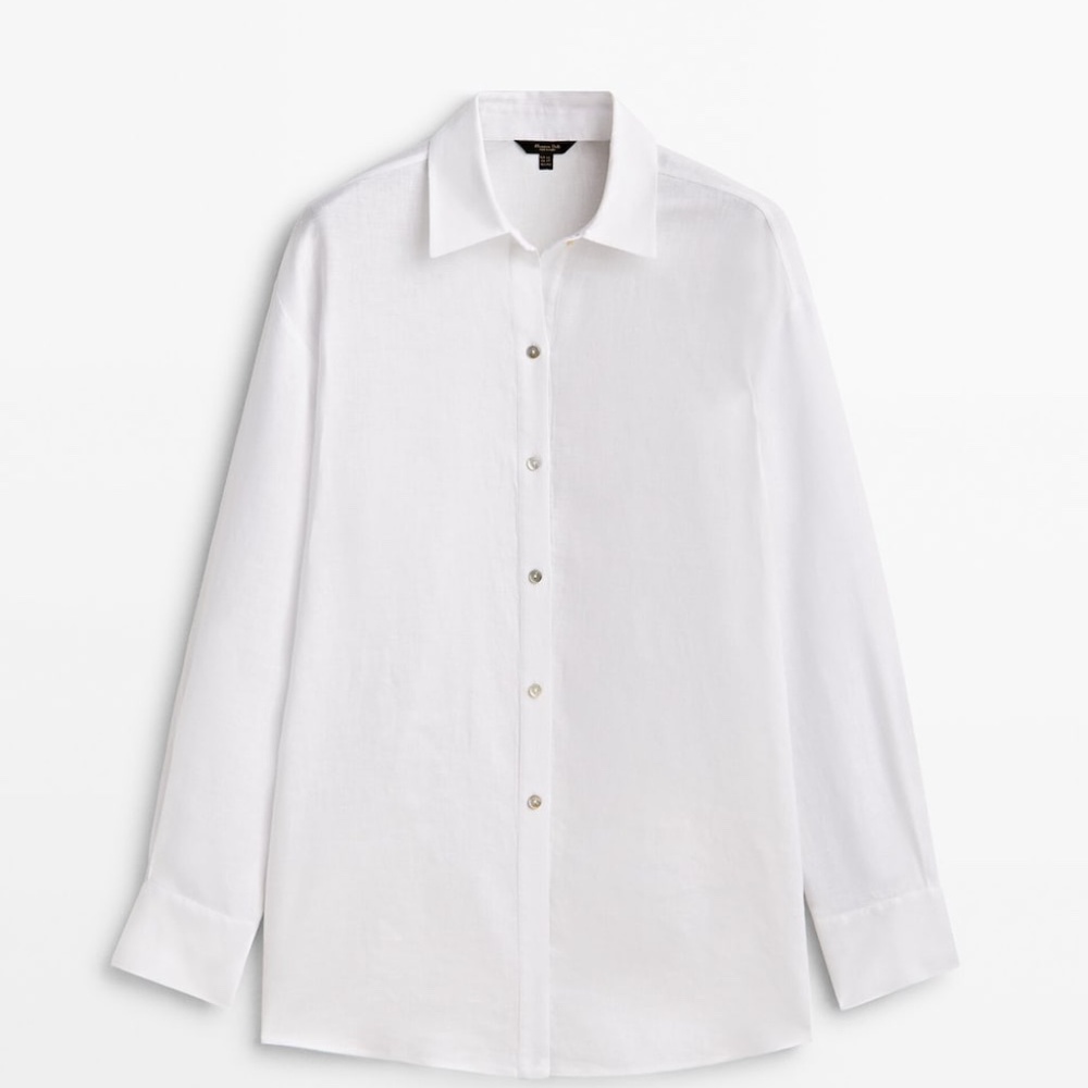White linen blouse